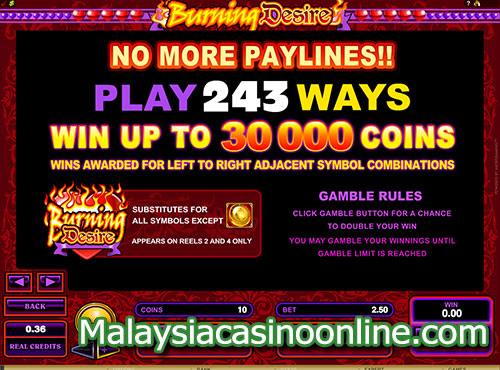 欲火如焚 (Burning Desire Slot) - Win up to $30,000 Coins