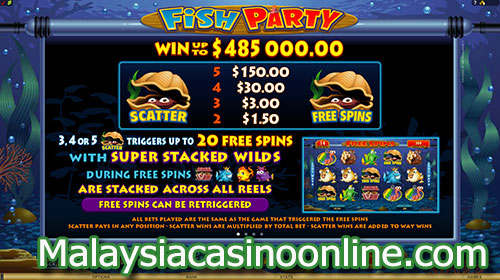 疯狂鱼派对老虎机 (Fish Party Slot) - Bonus